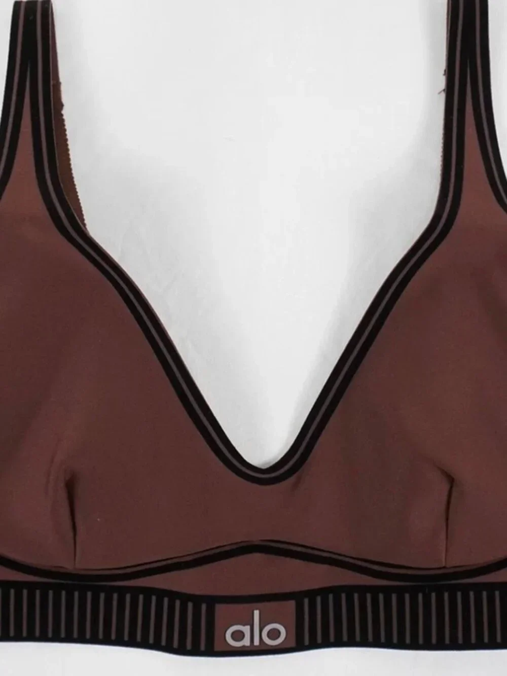 Alo Yoga Airlift Line Up Bra & High-Waist 7/8 Legging In Brownstone Set